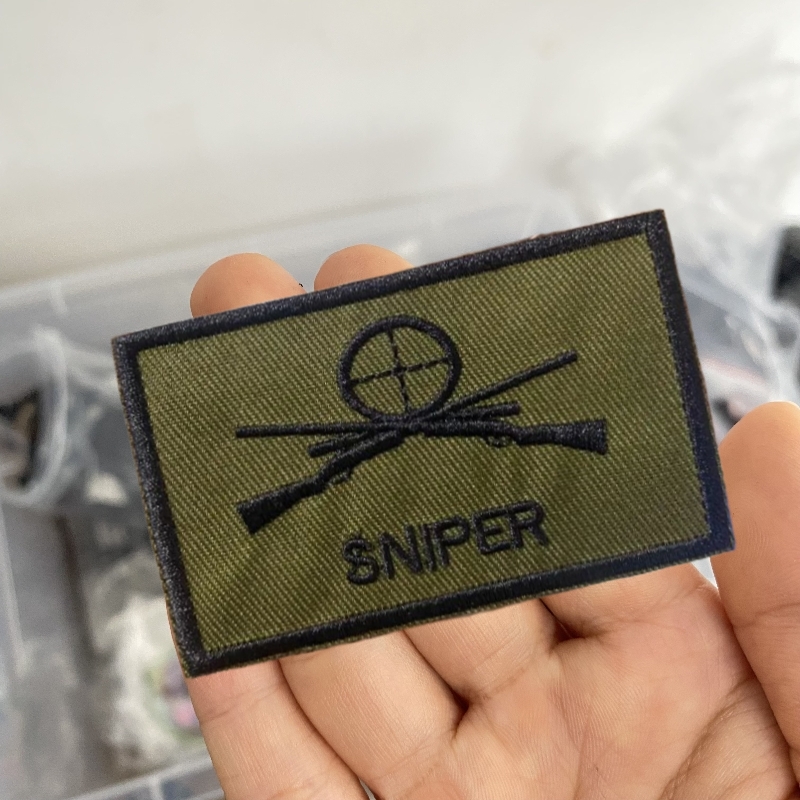 Embroidery Viewer - 저격수 이스라엘 군사 배낭 전술 패치,