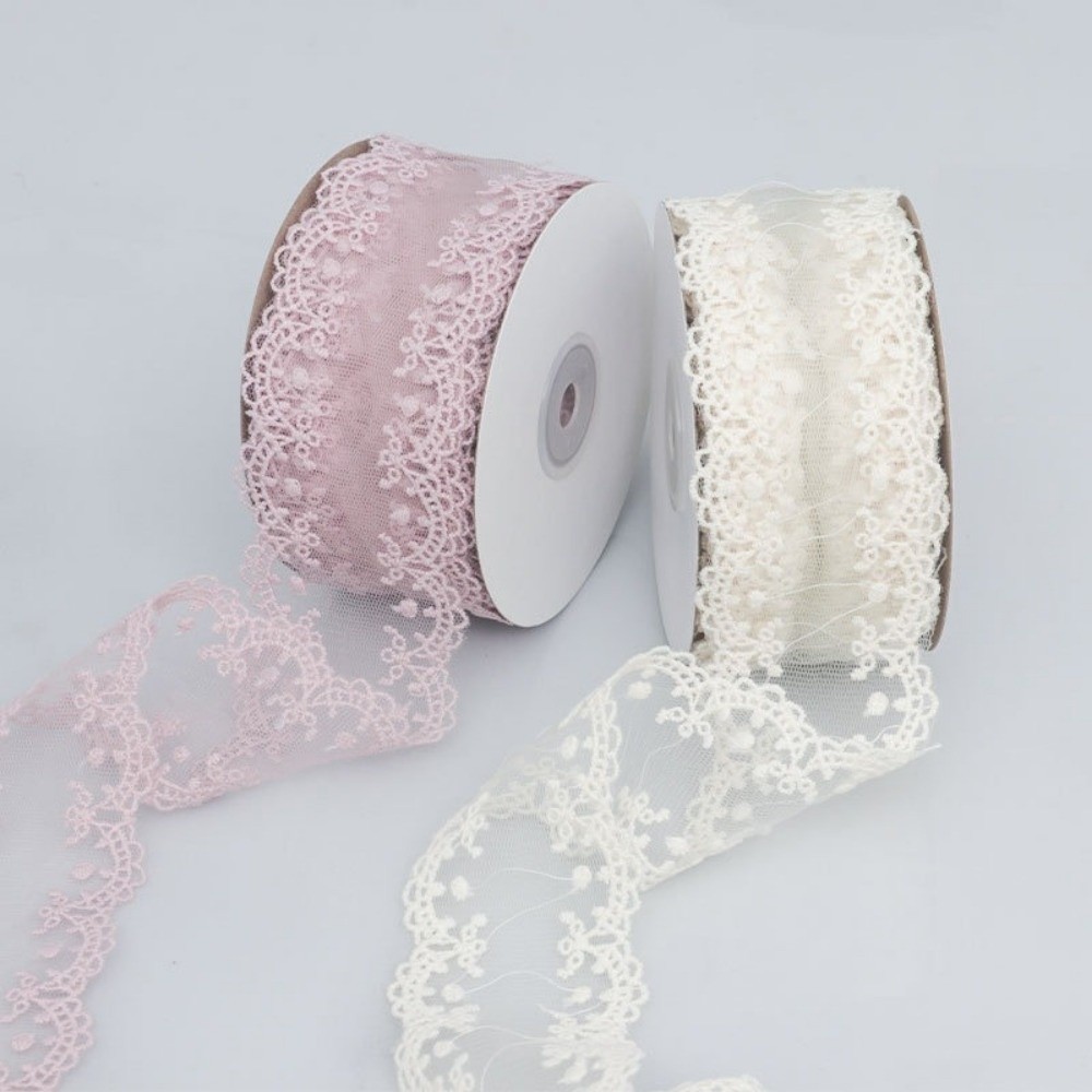 Embroidery Ribbon - DIY 자카드 속이 빈 레이스 리본