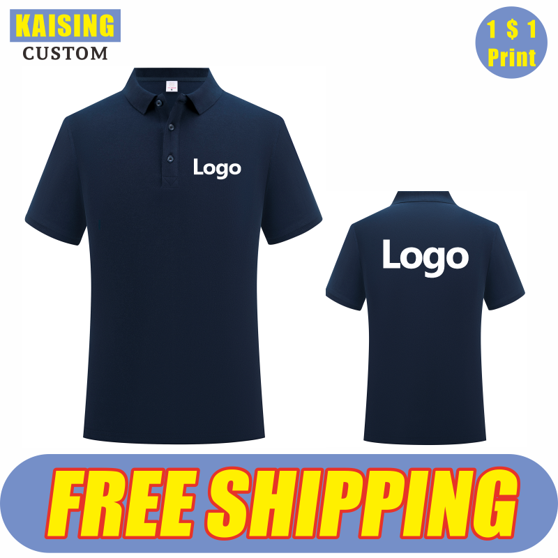 Embroidery Men Shirt - KAISING 고품질 순수 코튼 폴로 셔츠