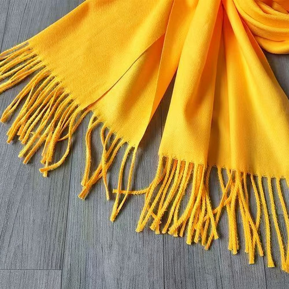 Embroidery Ribbon - 황색 새틴 소재의 가문 조상 숭배용