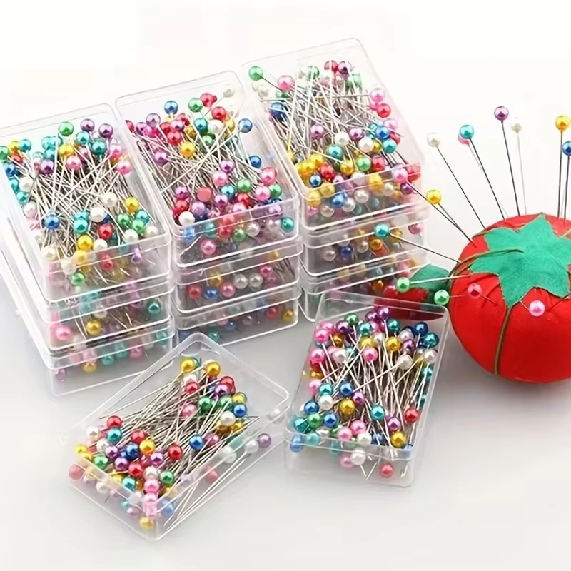 Embroidery Glass Beads - 100개 패션 바느질 바늘 컬러 유리/세라믹