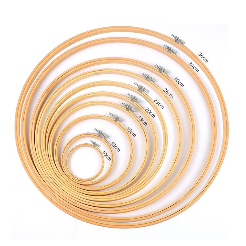 Embroidery Ring Sizes - 10-30CM 대나무 프레임 자수 후프 링