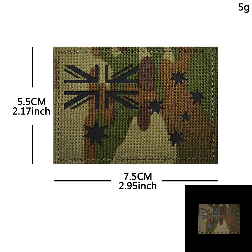 Embroidery In Australia - 다양한 색상과 디자인의 호주 국기 패치,