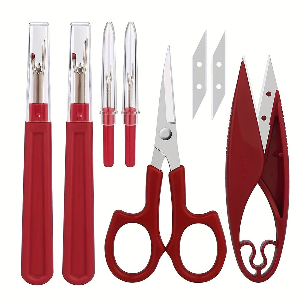 1/2/6Pcs 바느질 솔기 리퍼 키트 빨간색 바느질  - Embroidery Removal Tool 리뷰 및 가격