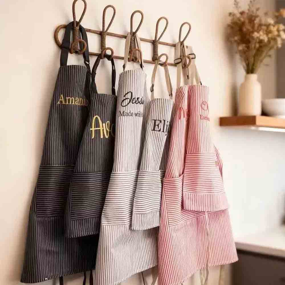 맞춤 이름 자수 앞치마, 어린이용 맞춤 앞치마, 귀여운 - Embroidery Name Designs 리뷰 및 가격