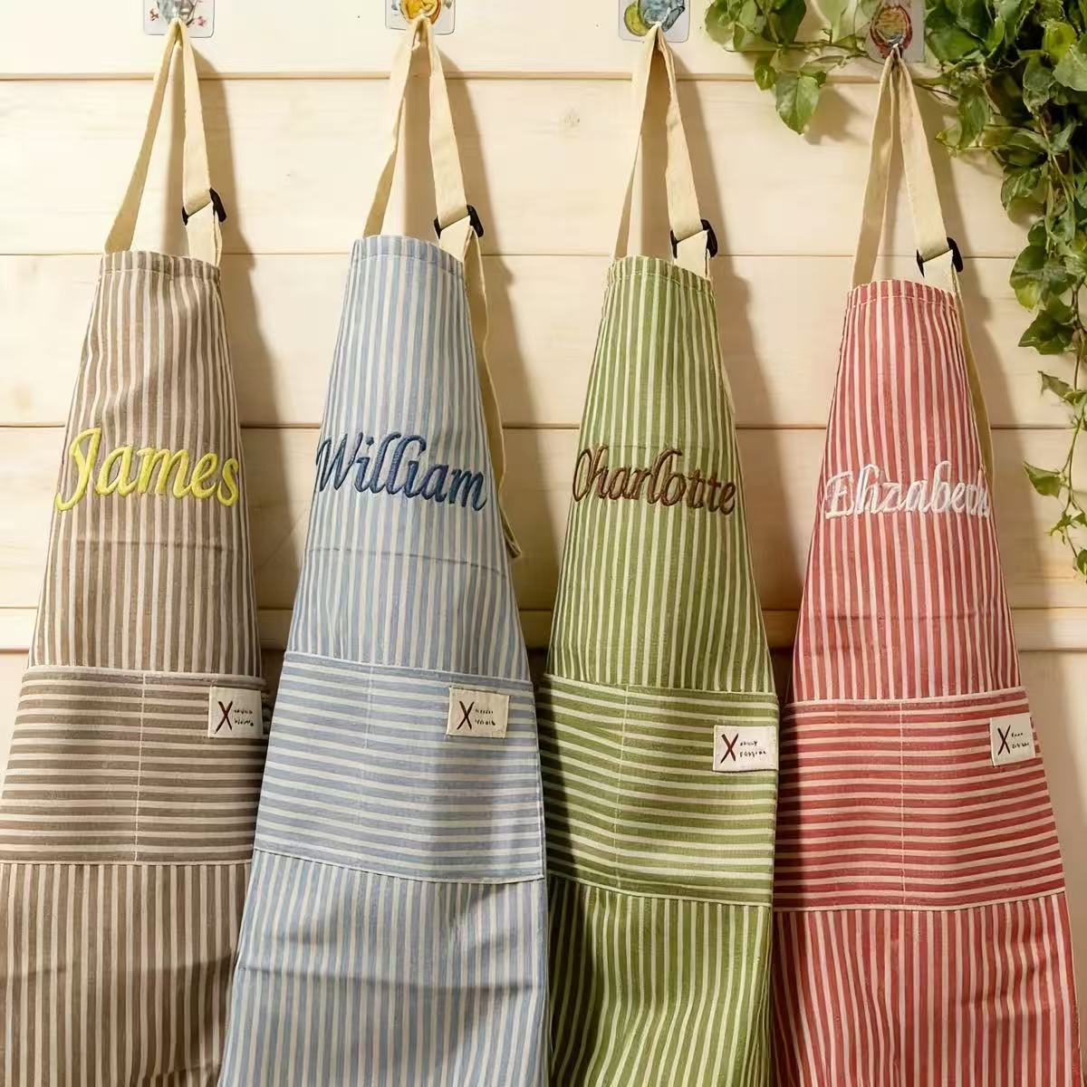 맞춤 이름 자수 앞치마, 어린이용 맞춤 앞치마, 귀여운 - Embroidery Name Designs 리뷰 및 가격