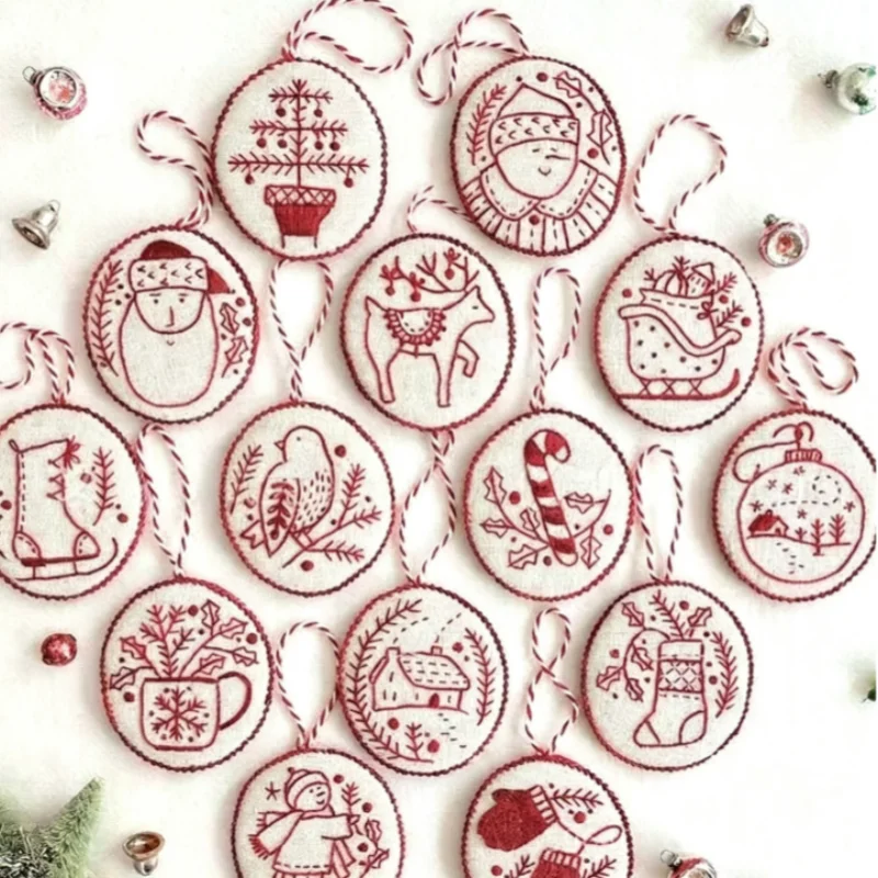 초보자 및 성인용 크리스마스 자수 키트 DIY 니들포인 - Embroidery Xmas Kits 리뷰 및 가격