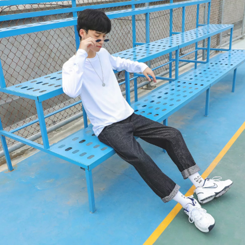 100% 코튼 남성 크루 넥 티셔츠 맞춤형 가을 긴 소 - Embroidery Men Shirt 리뷰 및 가격