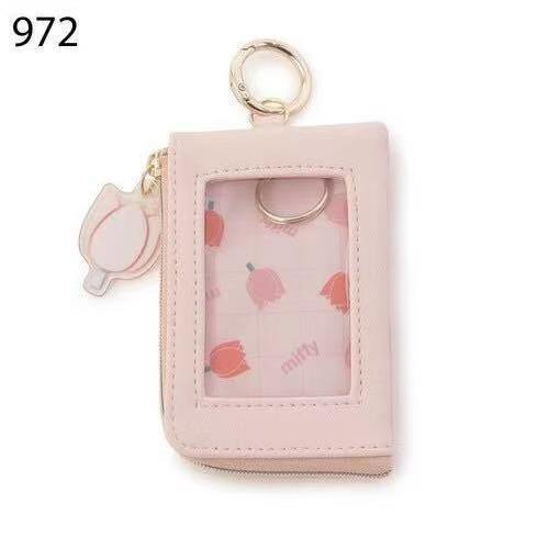 새로운 미피 귀여운 만화 보라색 동전 지갑 벨트 걸이  - Embroidery Ring Sizes 리뷰 및 가격