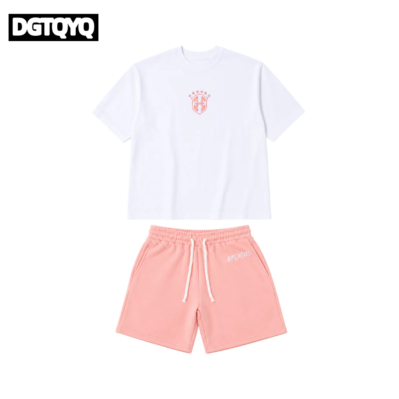 남성용 여름 신상 핑크 자수 캐주얼 반바지 스트레이트  - Embroidery Men Shirt 리뷰 및 가격