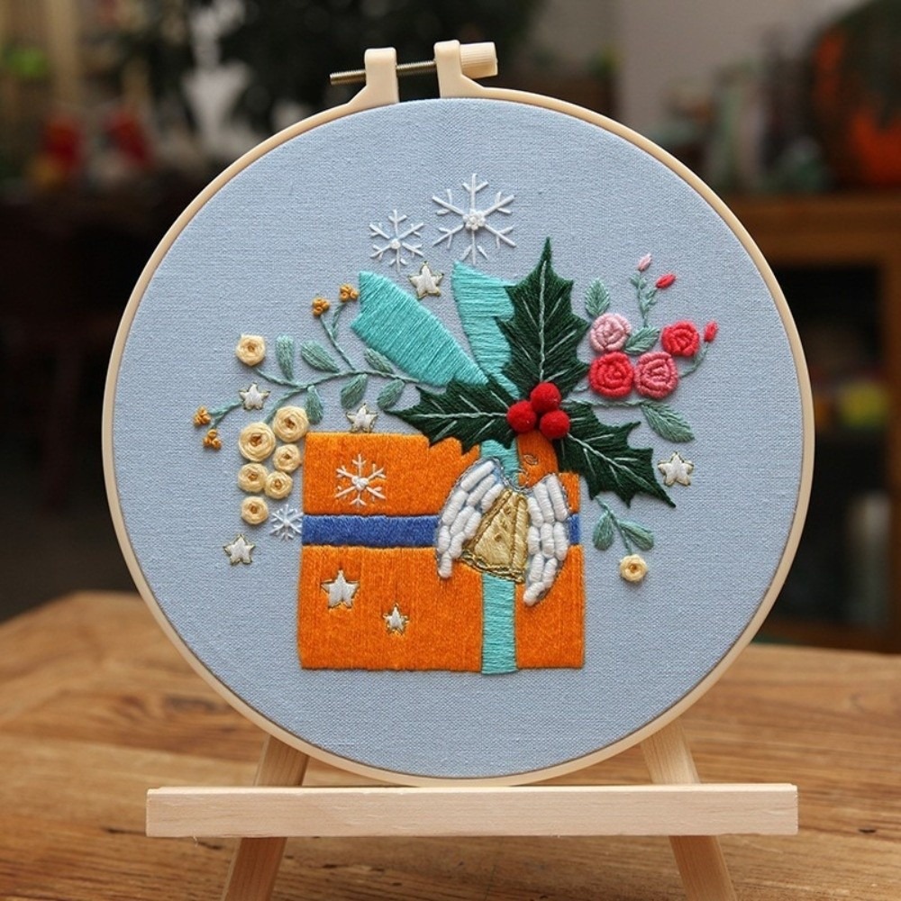 수제 크리스마스 자수 키트: 눈사람, 트리, 산타클로스 - Embroidery Xmas Kits 리뷰 및 가격