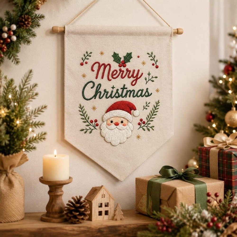 수제 크리스마스 자수 키트, 산타클로스와 눈사람 크로스 - Embroidery Xmas Kits 리뷰 및 가격