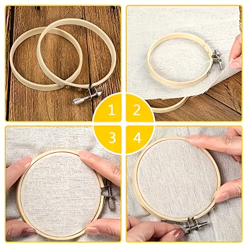 20개의 자수 후프, 8cm까지 조절 가능한 크기, D - Embroidery Ring Sizes 리뷰 및 가격