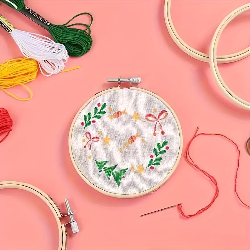 20개의 자수 후프, 8cm까지 조절 가능한 크기, D - Embroidery Ring Sizes 리뷰 및 가격