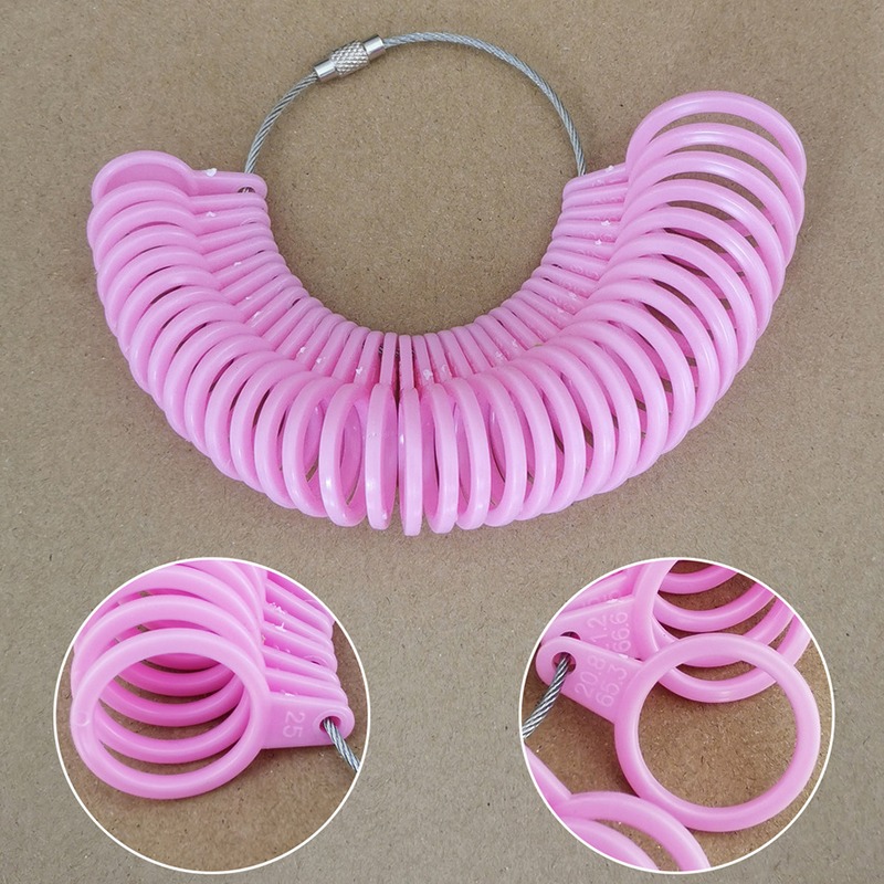 플라스틱 반지 쥬얼리 손가락 사이즈 측정 도구 분리형  - Embroidery Ring Sizes 리뷰 및 가격