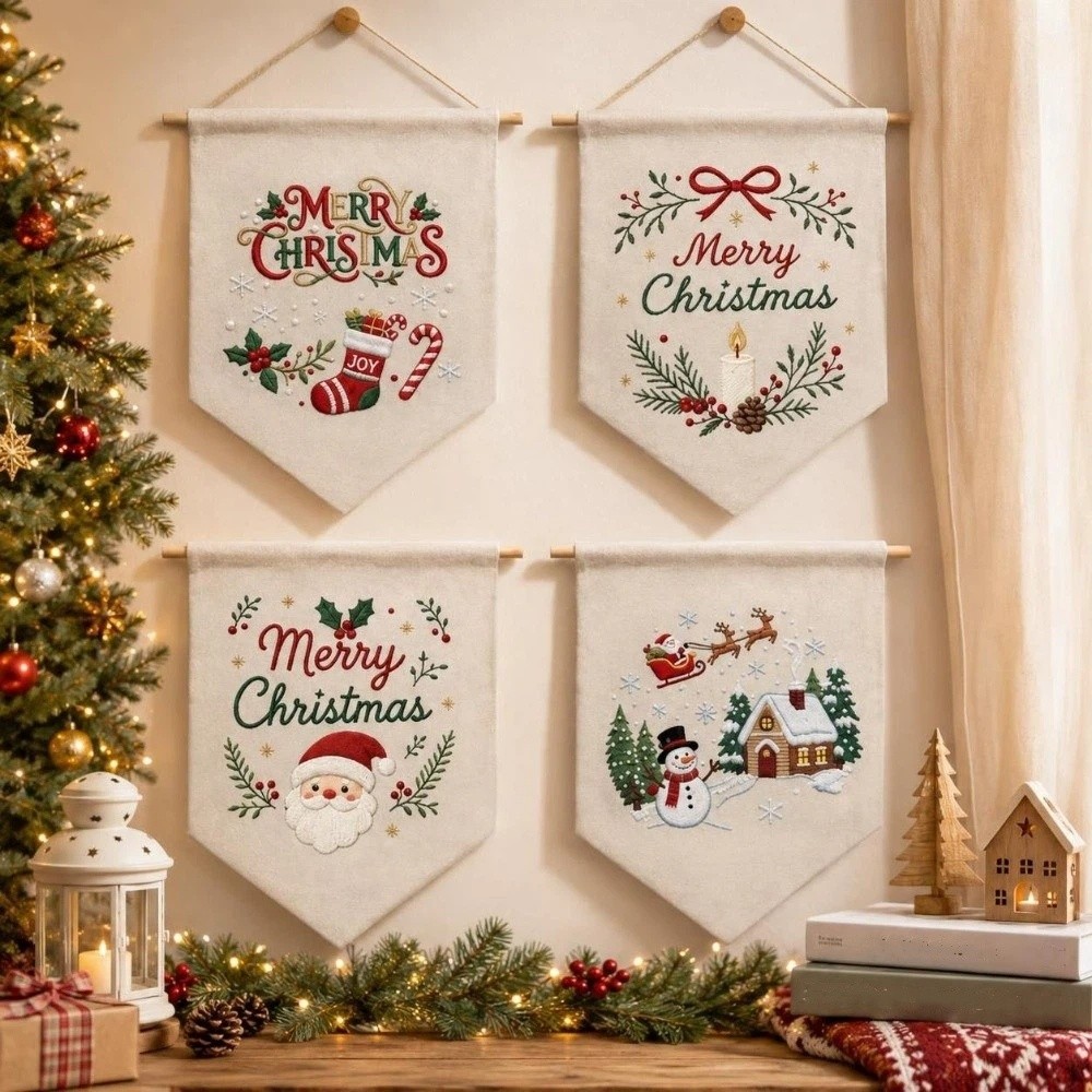 수제 크리스마스 자수 키트, 눈사람, 산타클로스, 십자 - Embroidery Xmas Kits 리뷰 및 가격